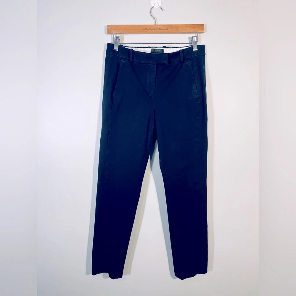 J. Crew Maddie Pant Navy Two Way Stretch Cotton Chinos Size 4